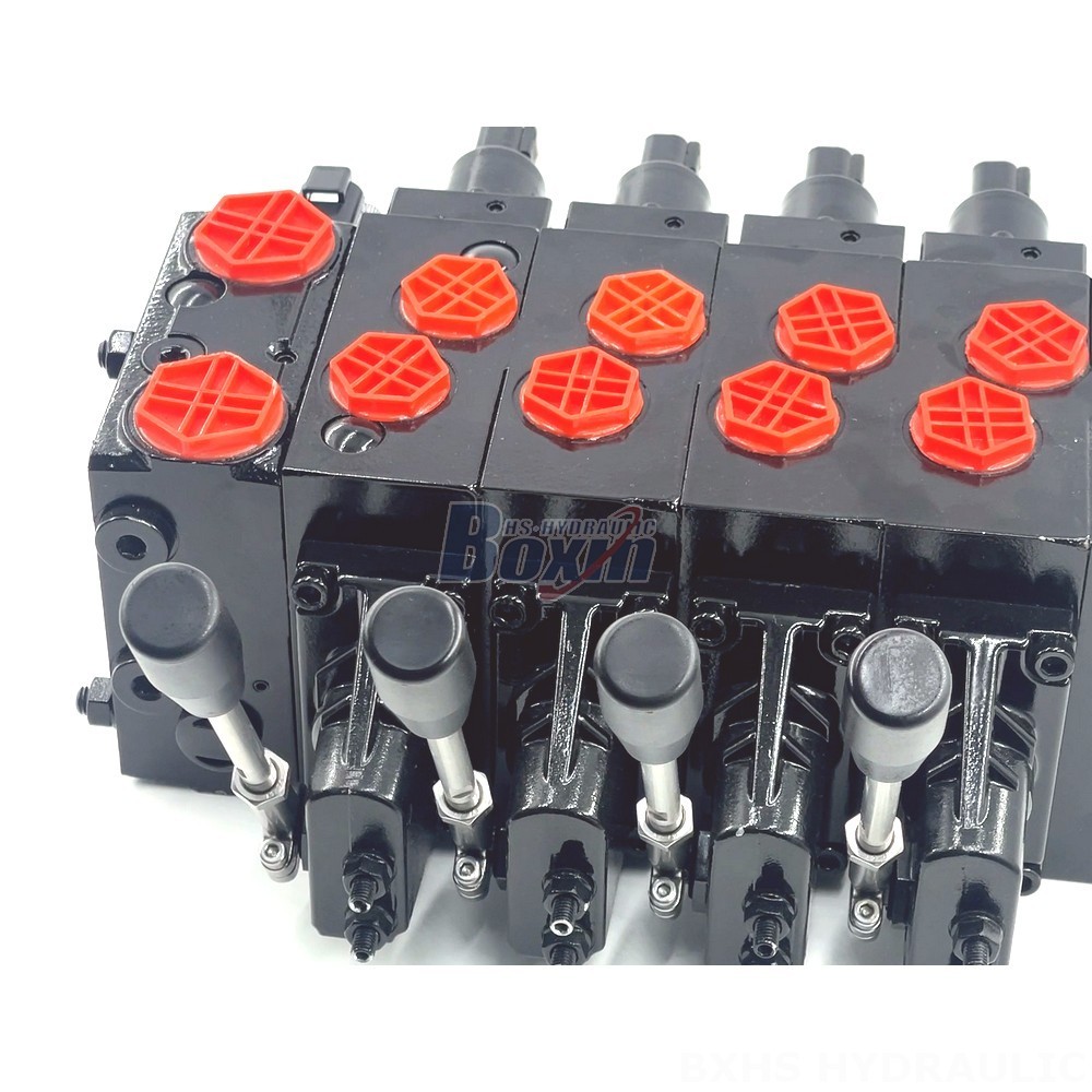 Advanced Hydraulic Valve Technology: HSDVG32 4 Spool Proportional Control Valve detail image